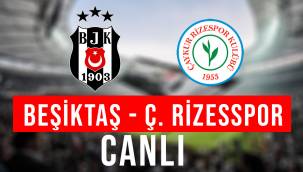 Beşiktaş - Ç. Rizespor Beinsports, Selçuk Sports, Jestyayın, Taraftarium24, Justin TV bedava izle