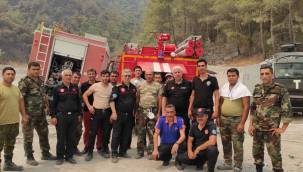 Kayseri İtfaiyesi yangın bölgelerinde canla başla mücadelesini sürdürüyor