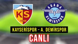Kayserispor – Adana Demirspor Beinsports canlı justin tv selçuksports taraftarium24 şifresiz izle