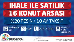 Kocasinan'dan yüzde 20 peşin, 10 ay taksitli yatırım fırsatı