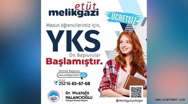 Melikgazi Belediyesi YKS hazırlık kursu kaydı almaya başladı