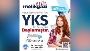 Melikgazi Belediyesi YKS hazırlık kursu kaydı almaya başladı