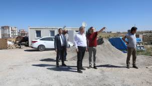 Melikgazi'de Kahraman Çelebi Camii ile Hatice Çelebi Kur'an Kursu yapımı sürüyor