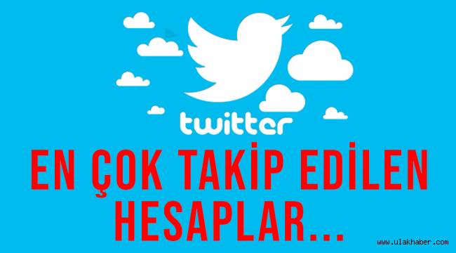 Twitter'da en çok takip edilen hesaplar belli oldu!