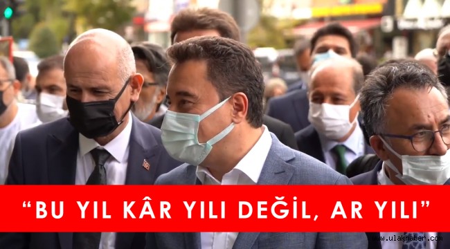 Ali Babacan: Esnaf mutsuzsa herkes mutsuzdur