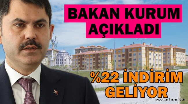 Bakan Kurum'dan TOKİ borcu olanlara müjde: Yüzde 22 indirim geliyor!