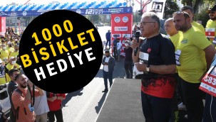 Başkan Büyükkılıç'tan 1000 bisiklet hediye