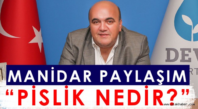 DEVA Kayseri İl Başkanı Mahmut Çanakçıo'dan manidar paylaşım