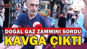 Doğal gaz zammı röportajında kavga çıktı!