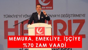 Fatih Erbakan'dan yüzde 70 zam vaadi