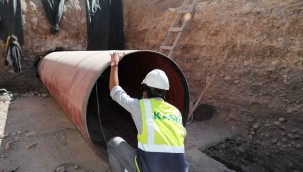 KASKİ'den 1 milyon liralık kanalizasyon kolektör hattı çalışması