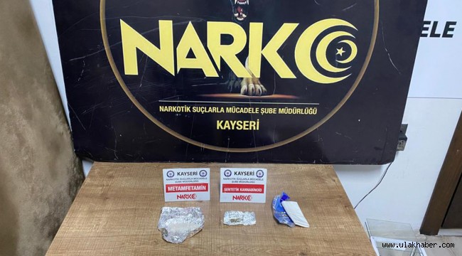 Kayseri'de uyuşturucu operasyonunda 2 kişi gözaltına alındı