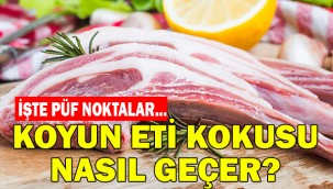Koyun etinin kokusu nasıl gider?