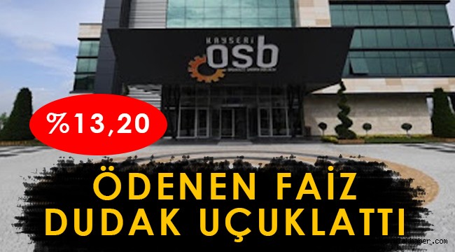 OSB'nin kullandığı yüzde 13,2 faizli kredi şoke etti!