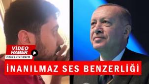 Urfalı üniversite öğrencisi Muhammed Nur Nahya'nın inanılmaz Erdoğan taklidi