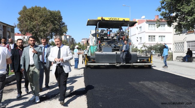 Yenilenen Keykubat Mahallesi'nde asfalt çalışması sürüyor