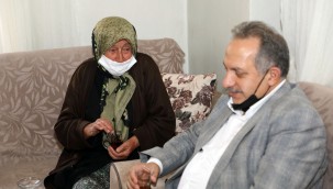 Başkan Yalçın Fatma Teyze'nin yine duasını aldı