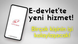 e-Devlet'te yeni hizmet: Birçok kişinin işini kolaylaştıracak!