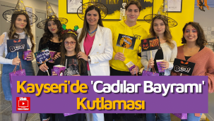 Kayseri'de hizmet veren dil okulunda Cadılar Bayramı kutlaması