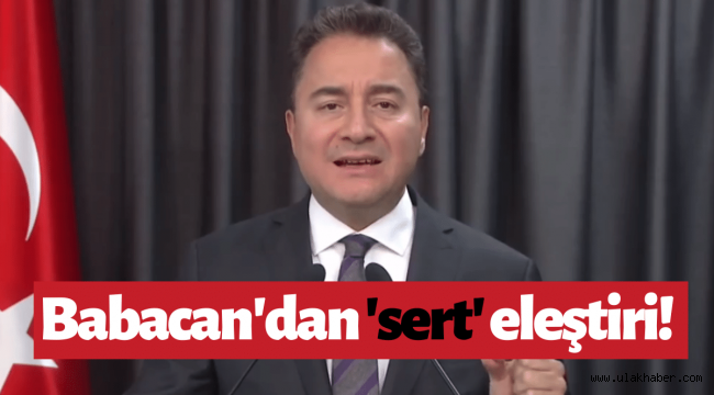 Ali Babacan: Ekonomik Kurtuluş Savaşı falan yok!