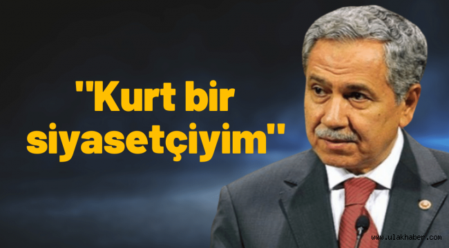 Bülent Arınç: Kurt bir siyasetçiyim nerede ne yapacağımı bilirim