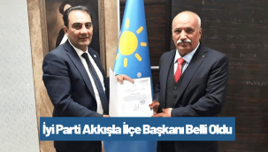 İyi Parti Akkışla İlçe Başkanı Ali Mehmet İsmailoğulları oldu
