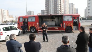 KASKİ personeline yangın söndürme eğitimi