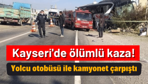 Kayseri'de ölümlü trafik kazası!