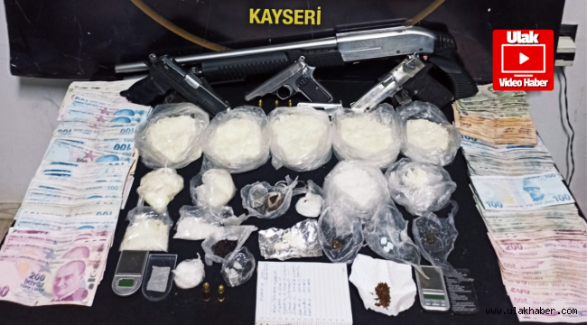 Kayseri'de uyuşturucu operasyonu: 3 kişi gözaltında!