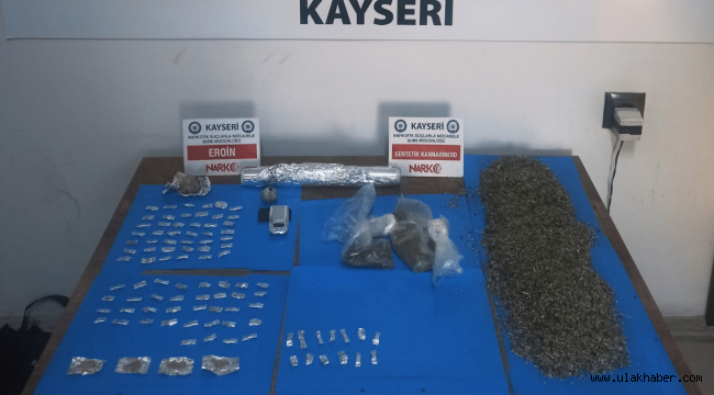 Kayseri'deki uyuşturucu operasyonunda 9 kişi gözaltına alındı