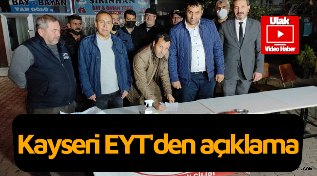 Kayseri EYT Derneği'nden basın açıklaması