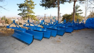 Talas'tan kırsala kar küreme tesviye bıçağı