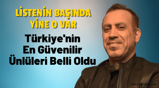 Türkiye'nin en güvenilir ünlü isimleri belli oldu