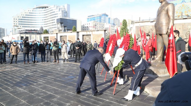Atatürk'ün Kayseri'ye gelişinin 102'nci yıl dönümü törenle kutlandı