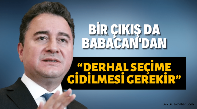 Babacan: Hükûmetin bu enkazı kaldırması mümkün değil