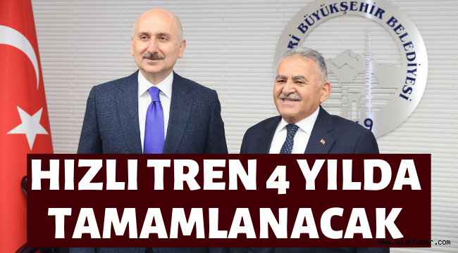 Bakan Karaismailoğlu'ndan Kayseri'ye YHT müjdesi