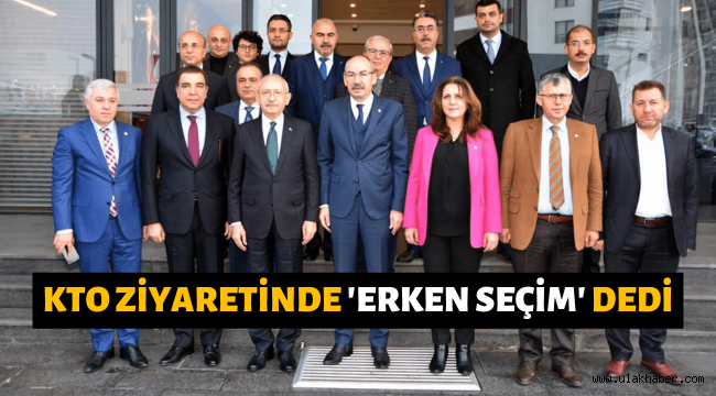 CHP Lideri Kılıçdaroğlu'ndan erken seçim çağrısı