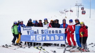 Erciyes'te kayak sezonu açıldı