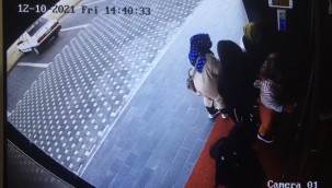Evden ziynet eşyası çalan kadın kameralara yakalandı!