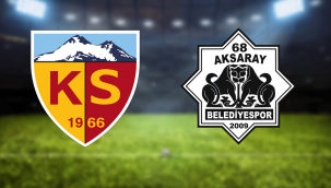 Kayserispor, 68 Aksaray Belediyespor'u farklı geçti