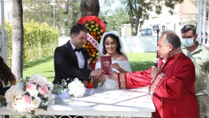 2021 yılında Talas'ta 1259 çift dünya evine girdi