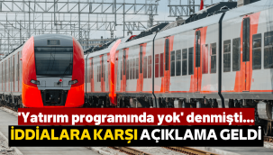 Bakanlık'tan Kayseri'ye yapılacak hızlı tren hakkında açıklama
