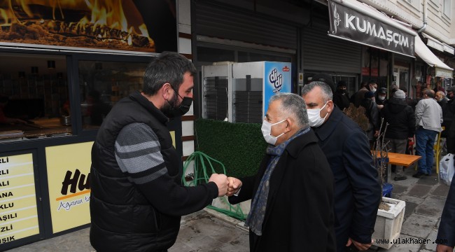 Başkan Büyükkılıç'tan Hunat esnafına ziyaret