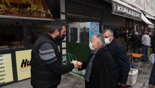 Başkan Büyükkılıç'tan Hunat esnafına ziyaret