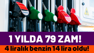 Benzin, motorin ve LPG'ye bir yılda 79 kez zam yapıldı!