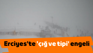 Erciyes Kayak Merkezi'nde tesisler kapatıldı