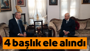 Erdoğan-Bahçeli görüşmesinde hangi konular yer aldı?