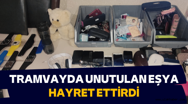 Kayseri'de toplu taşıma araçlarında unutulan eşyalar sahiplerini bekliyor