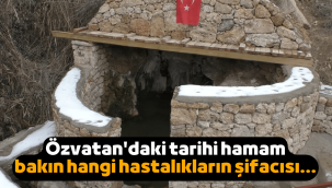 Kayseri'nin Özvatan ilçesindeki tarihi hamam hastalara şifa dağıtıyor