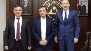 Kayseri Ticaret Odası yönetiminden ERÜ'ye tebrik ziyareti